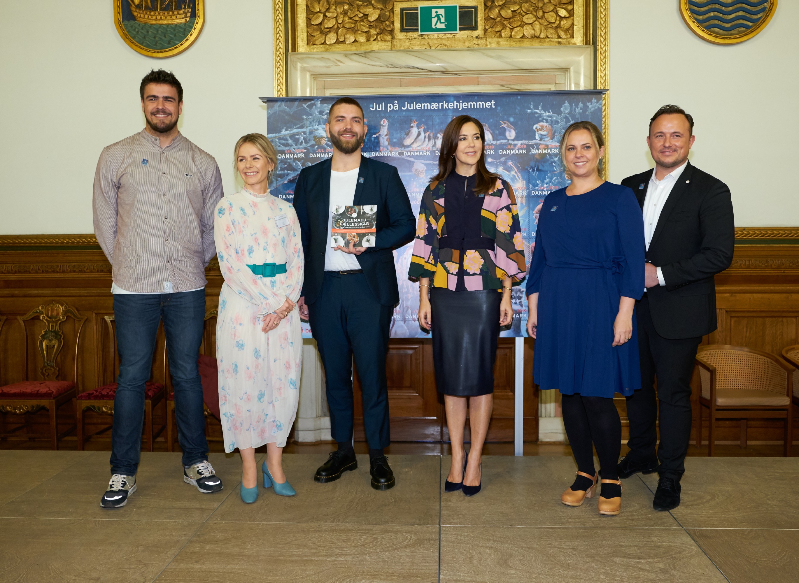 Kronprinsesse Mary, Anne Glad, Thomas Evers Poulsen og Jon Edlund