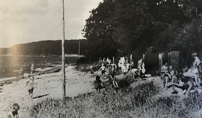 Børn på stranden - Fjordmark