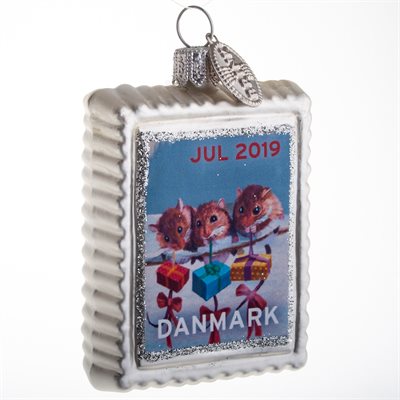 Ornament med motiv fra Julemærket 2019