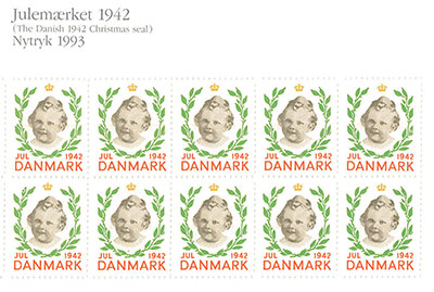 Nytryk - Julemærket 1942, Prinsesse Margrethe