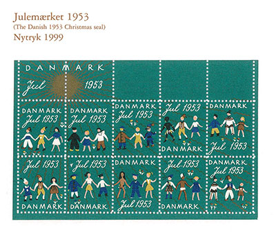 Nytryk af Julemærket 1953