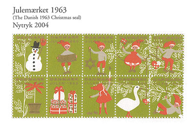 Nytryk af Julemærket 1963